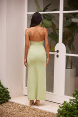 Sea Shimmer Maxi Dress Lime