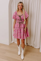 Countryside Charm Floral Mini Dress