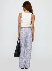 Vendi Low Rise Pant Lilac Floral
