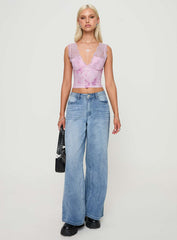 Typha Top Pink Floral