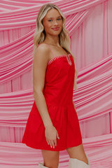 Love Potion Mini Dress in Red