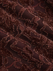 Lace-Jacquard Long-Sleeve Mini Dress