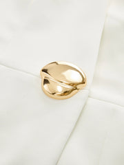 Sleeveless Metal Detail Pleated Mini Dress