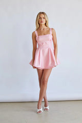 Daisy Square Neck Babydoll Mini Dress