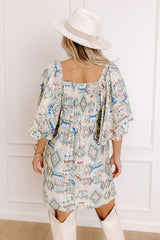 Wisteria Wonder Mini Dress in Sage