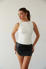 Rylee Ruched Boat Neck Top