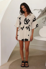 Wander Into Possibilities Romper Beige