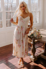 Serene Gardens Embroidered Midi Dress