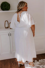 Romantic Bliss Eyelet Midi Dress Curves