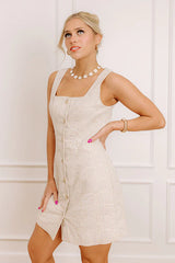 Central Park Chic Embroidered Mini Dress