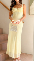 Margo Midi Dress - Yellow