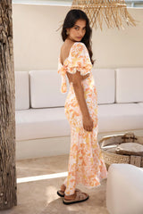 Sunrise Hue Maxi Dress Orange