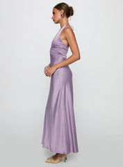 Rousseau Halter Maxi Dress Mauve