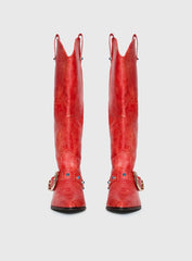 Rhode Cowboy Boots Red