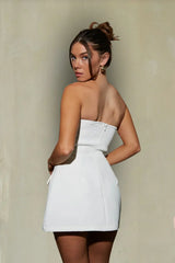 Margaret Strapless Romper Mini Dress