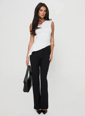 Vulnerable One Shoulder Top White