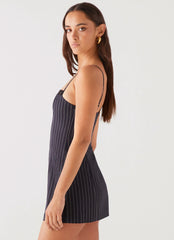 Lights Out Mini Dress - Black