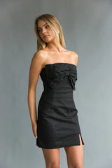 Mina Strapless Bow Bodycon Mini Dress