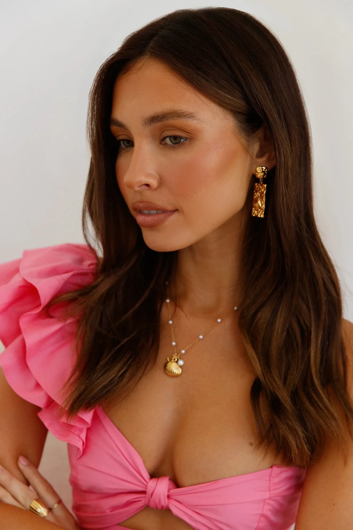 18K Gold Plated Vintage Charm Earrings Gold