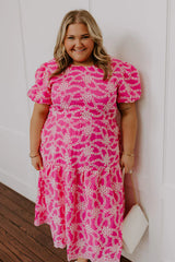 Sweet Surprise Eyelet Midi Dress Curves