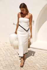 Found Love Maxi Skirt White