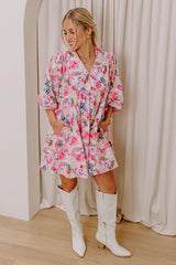 Floral Aroma Babydoll Mini Dress