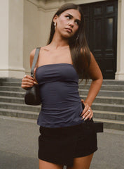 Strutter Strapless Top Slate