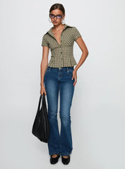 Alma Mater Top Green Check