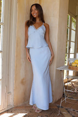 Aphrodite Maxi Skirt Blue
