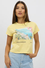 Yellow Graphic Tee Short Sleeve