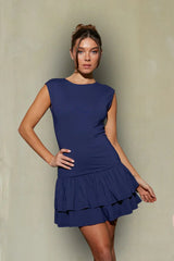 Olivia Drop Waist Fit and Flare Mini Dress