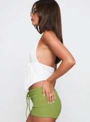 Obviously Halter Top White
