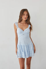 Liliana Eyelet Lace Mini Dress