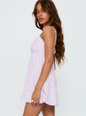Tylie Tiered Mini Dress Lilac