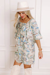 Wisteria Wonder Mini Dress in Sage