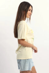 Yellow Graphic Tee Short Sleeve