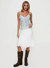 Lunya Top Blue Stripe