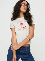 Cherry Cocktails Tee Cream