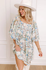 Wisteria Wonder Mini Dress in Sage