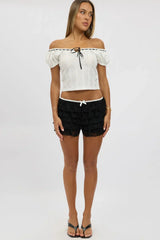 Black Mini Shorts Lace