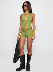 Obviously Halter Top Green