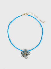 Hold On Tight Necklace Blue