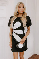 Make A Statement Cut Out Mini Dress in Black