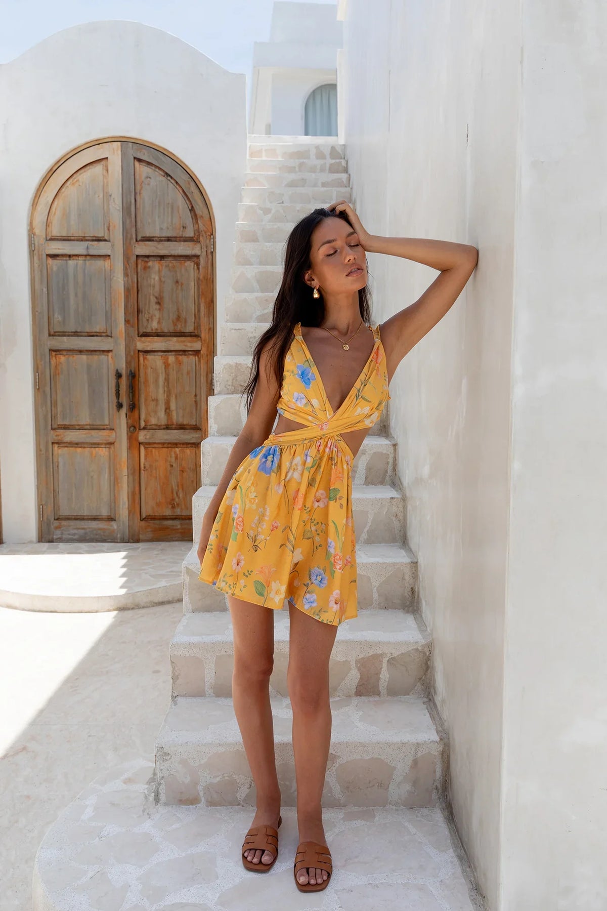 Florence Mini Dress Yellow