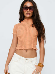 Padra Short Sleeve Top Orange