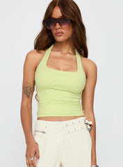 Assumptions Halter Top Sage
