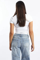 White Graphic Tee Short Sleeve