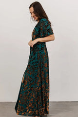 Uma Velvet Maxi Dress