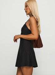 Loleila Halter Mini Dress Black