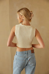 Robin Sleeveless Knit Sweater Tank Top